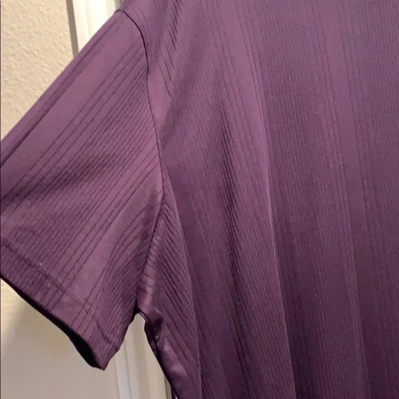Liz Claiborne Pullover Ribbed Top Purple Short Sleeve Size 5X New - Picture 6 of 14